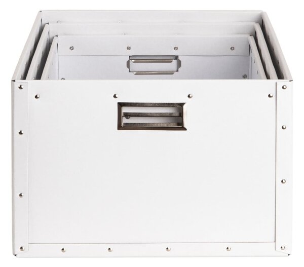 Scatole di cartone bianche in set da 3 Ture - Bigso Box of Sweden