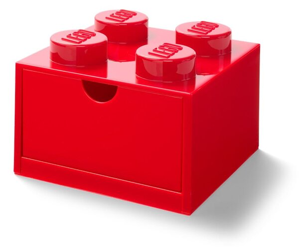 Scatola da tavolo rossa con cassetto , 15 x 16 cm - LEGO®