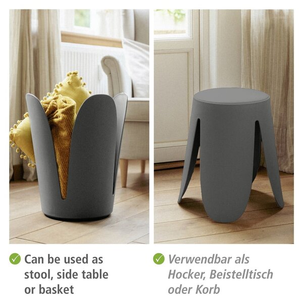 Sedia in plastica antracite Comiso - Wenko