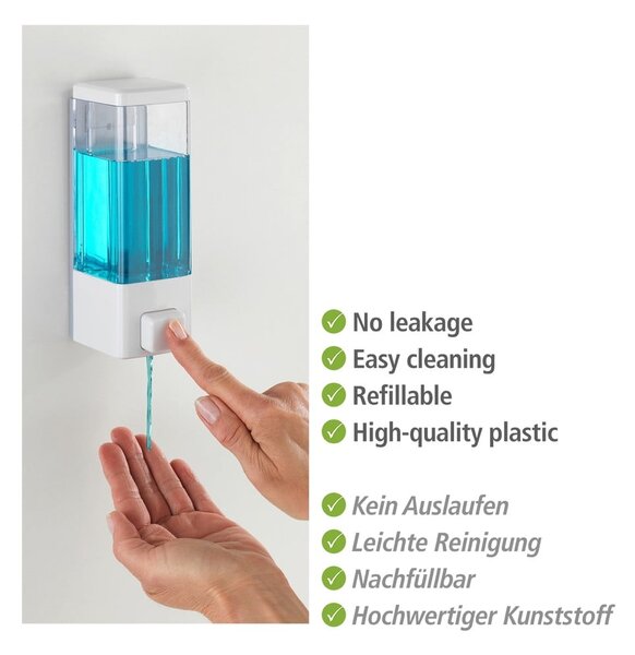 Dispenser di sapone in plastica bianco da parete 320 ml Istres - Wenko