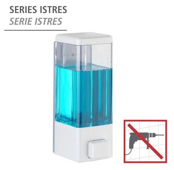 Dispenser di sapone in plastica bianco da parete 320 ml Istres - Wenko