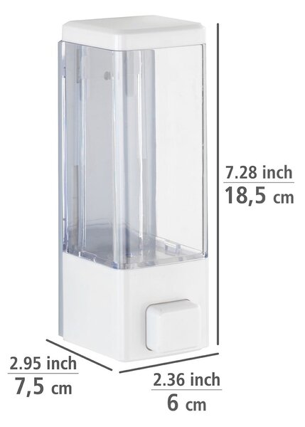 Dispenser di sapone in plastica bianco da parete 320 ml Istres - Wenko