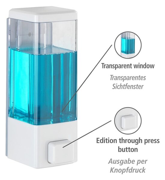 Dispenser di sapone in plastica bianco da parete 320 ml Istres - Wenko