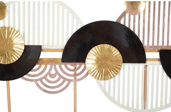 Appendiabiti da parete in oro e nero Art - Mauro Ferretti