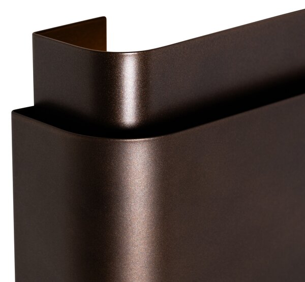 Applique da parete industriale bronzo scuro 2 luci - Coen