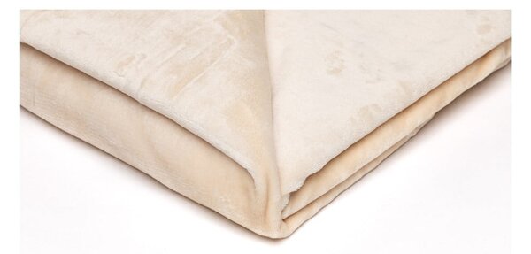 Coperta in micropile beige chiaro , 150 x 200 cm - My House
