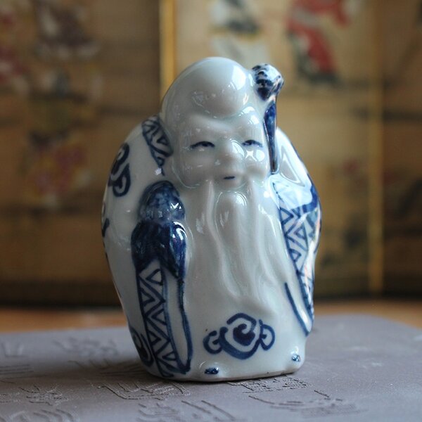 Set statuine in porcellana Fukurokuju