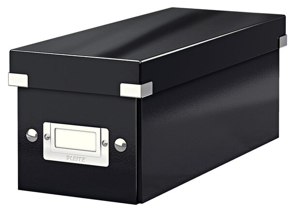 Scatola di cartone nera con coperchio 14x35x14 cm Click&Store - Leitz