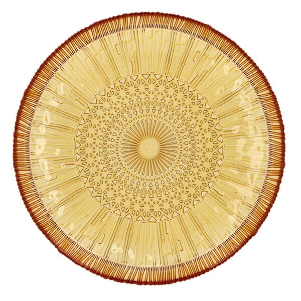 Piatto da portata in vetro arancione ø 30 cm Kusintha - Bitz