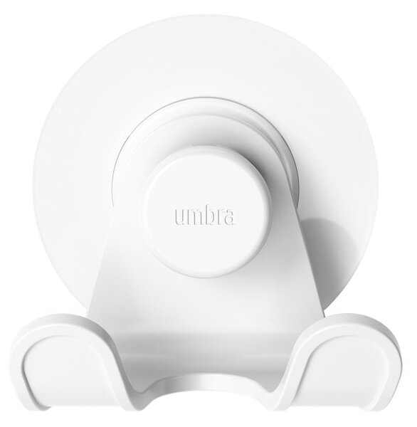 Gancio bianco autoportante in plastica riciclata Flex Adhesive - Umbra