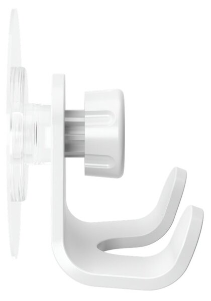 Gancio bianco autoportante in plastica riciclata Flex Adhesive - Umbra