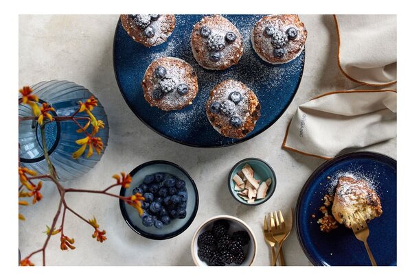 Vassoio per torte in ceramica Gastro Dark Blue – Bitz