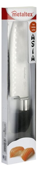 Coltello da cucina in stile giapponese, lunghezza 30 cm Santoku - Metaltex