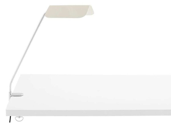 HAY - Apex Desk Lampada con Morsetto Oyster White HAY