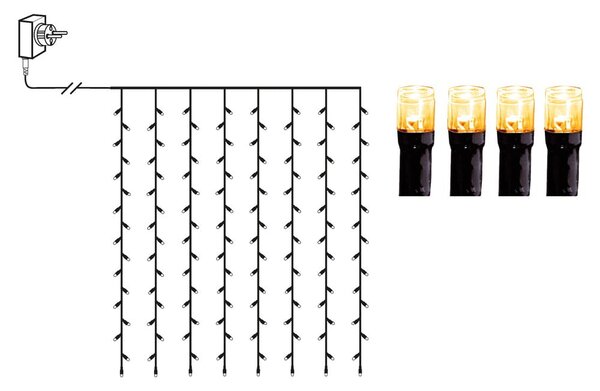 Catena luminosa a LED per esterni Tenda, lunghezza 1,3 m - Star Trading