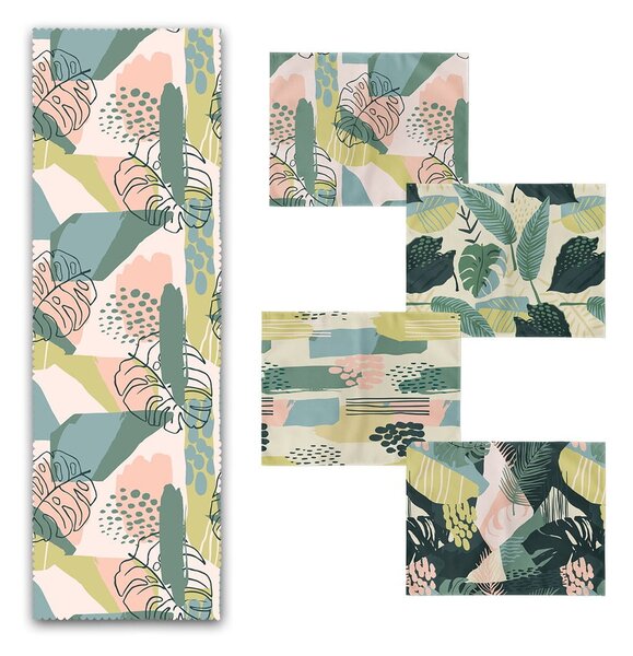 Set di 4 tovagliette e runner in tessuto - Minimalist Home World