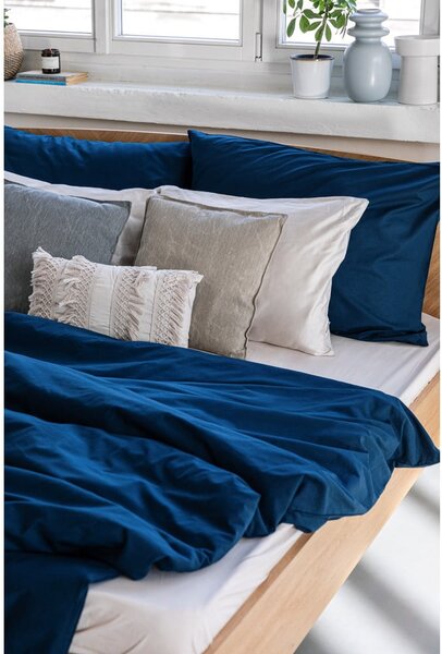 Biancheria da letto matrimoniale in cotone blu navy , 200 x 220 cm - Bonami Selection