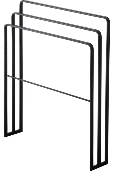 Porta asciugamani in metallo nero Yamazaki Tower - YAMAZAKI
