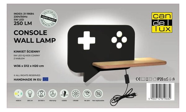Apparecchio nero per bambini Console - Candellux Lighting