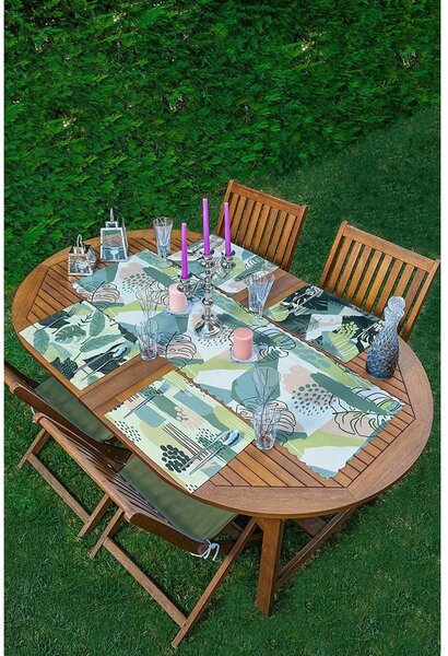 Set di 4 tovagliette e runner in tessuto - Minimalist Home World