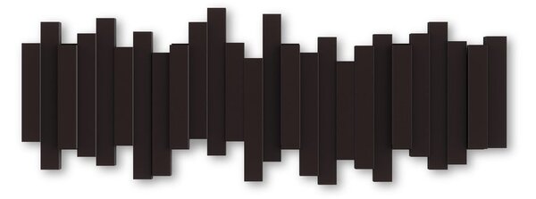 Appendiabiti da parete in plastica marrone scuro Sticks - Umbra