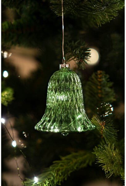 Decorazione luminosa verde ø 9 cm Luna - Sirius