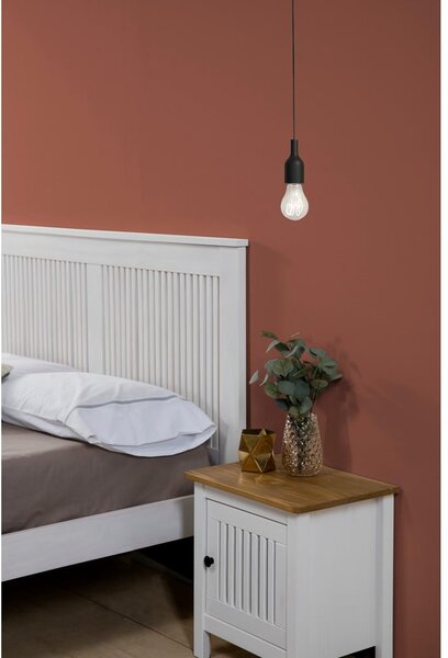 Comodino in legno bianco Bruna - Marckeric