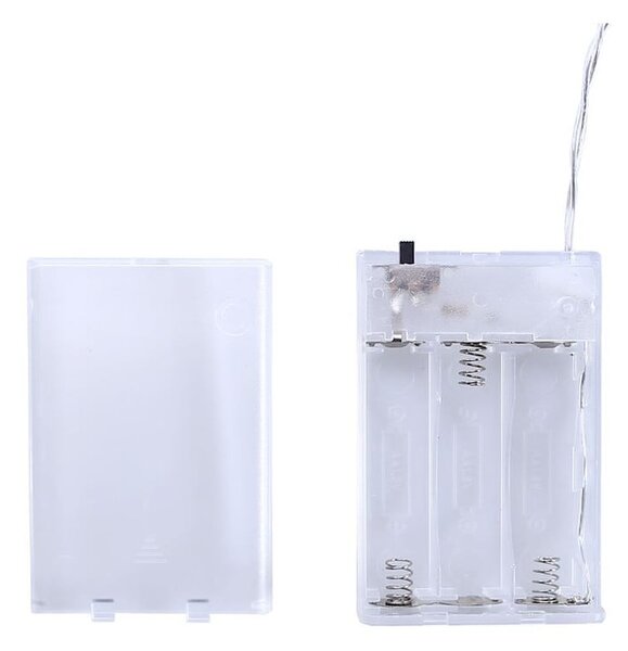 Catena luminosa a LED trasparente a forma di spillo, 40 luci, lunghezza 6,35 m - DecoKing
