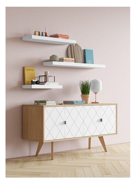 Scaffale bianco Balda - TemaHome