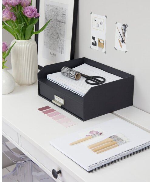 Organizzatore di documenti in cartone con cassetto Walter - Bigso Box of Sweden