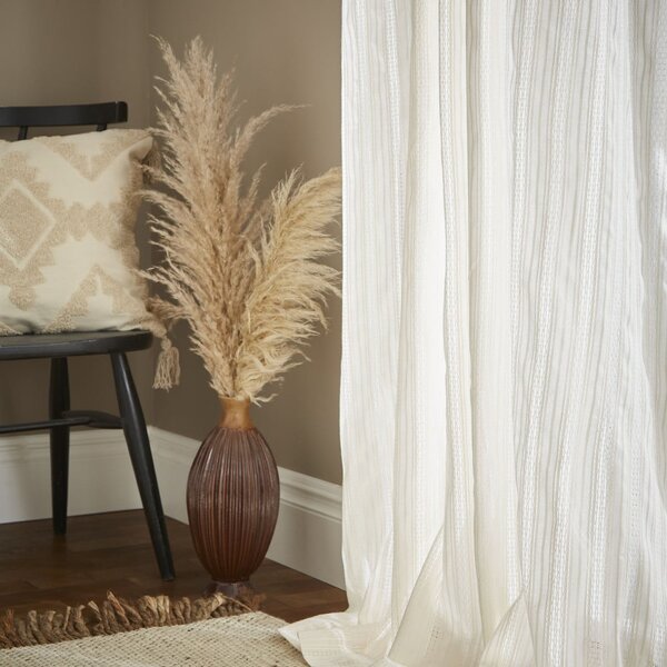 Tenda sottile color crema in cotone 140x183 cm Zofia Broderie Anglaise – Pineapple Elephant