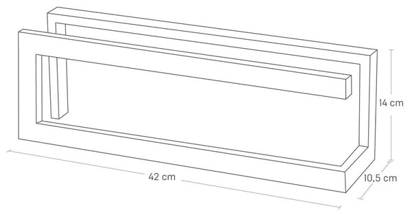 Supporto per pantofolaio in metallo nero Line - YAMAZAKI
