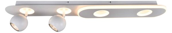 Brilliant Plafoniera LED Irelia, 4 luci bianco