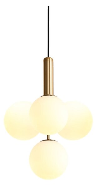 Lampada a sospensione di colore oro, altezza 120 cm Musa - SULION