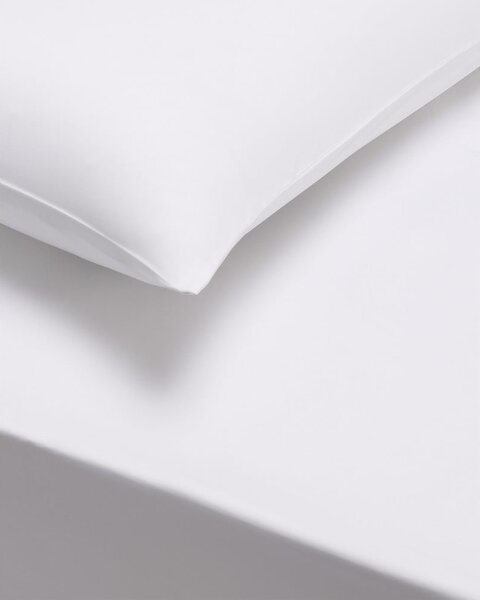 Set di 2 federe in cotone sateen bianco Standard, 50 x 75 cm Cotton Sateen - Bianca
