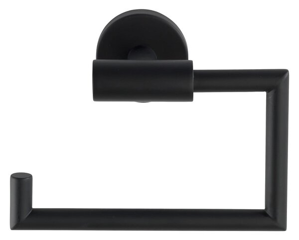 Porta carta igienica da parete in acciaio inox nero opaco Bosio - Wenko