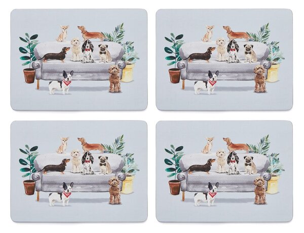 Tovagliette in sughero 4 pezzi 21,5x29 cm Curious Dogs - Cooksmart ®