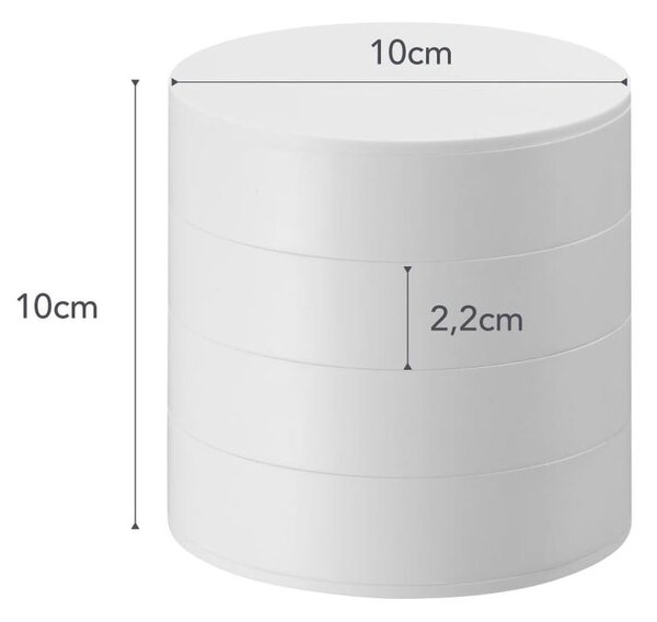 Portagioie a castello bianco , ⌀ 10 cm Tower - YAMAZAKI