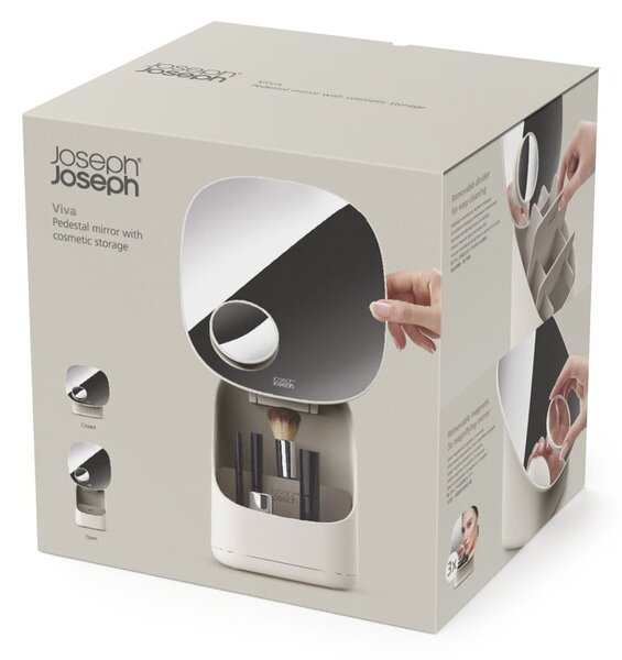 Specchio per make-up con ingrandimento (3x) 18,5x23 cm Viva – Joseph Joseph