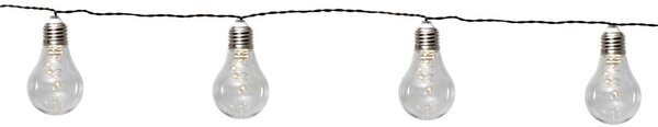 Catena luminosa a LED solare bianca adatta all'esterno, lunghezza 1,9 m Glow - Star Trading