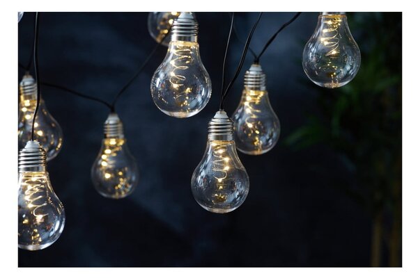 Catena luminosa a LED solare bianca adatta all'esterno, lunghezza 1,9 m Glow - Star Trading