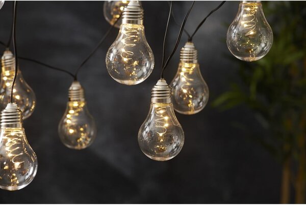 Catena luminosa a LED solare bianca adatta all'esterno, lunghezza 1,9 m Glow - Star Trading