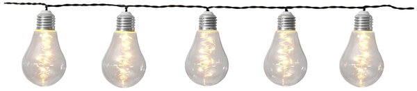Catena luminosa a LED solare bianca adatta all'esterno, lunghezza 1,9 m Glow - Star Trading
