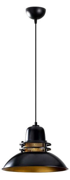 Lampadario nero con paralume in metallo ø 34 cm Tovar – Opviq lights