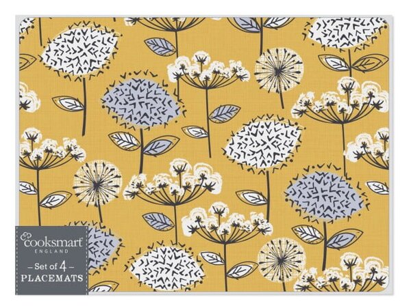 Tovagliette in sughero 4 pezzi 21,5x29 cm Retro - Cooksmart ®
