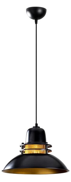 Lampadario nero con paralume in metallo ø 34 cm Tovar – Opviq lights