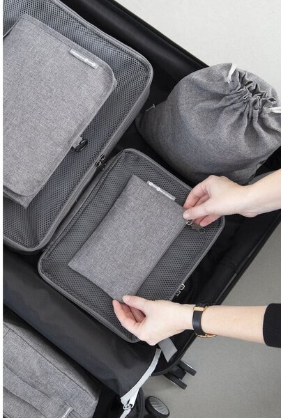 Organizer da viaggio in tessuto in set da 2 - Bigso Box of Sweden
