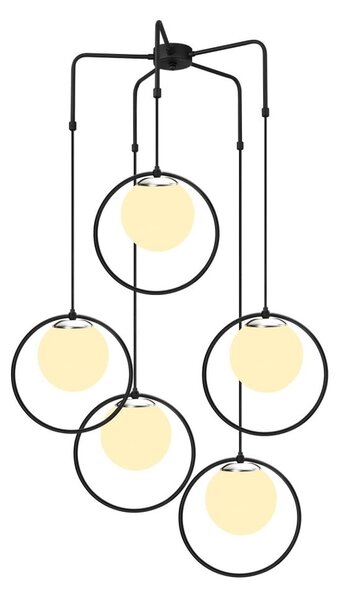Apparecchio a sospensione in metallo nero Opviq luci Satyros - Opviq lights