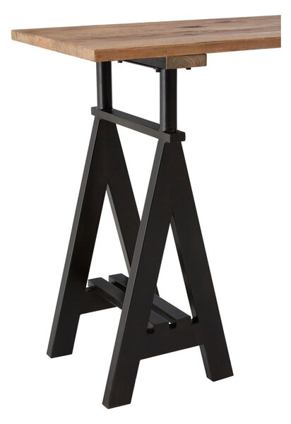 Consolle con piano in legno di pino di colore naturale 45x130 cm Hampstead - Premier Housewares