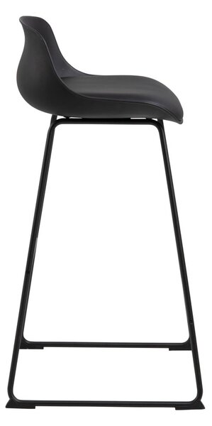 Sgabello da bar nero (altezza della seduta 76 cm) Tina – Actona